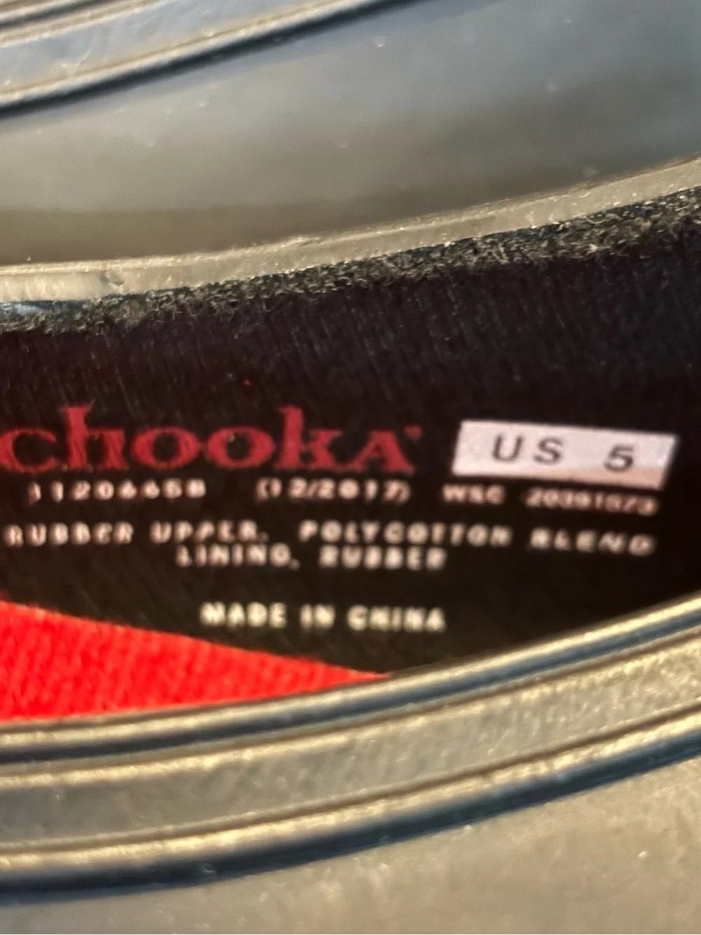 Women size 5 Chooka Classic Heel Clog rubber waterproof “new without tags”